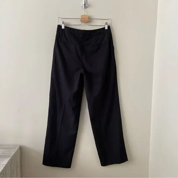 CLUB Monaco-Wide Leg Black High Rise Pants - Picture 2 of 10